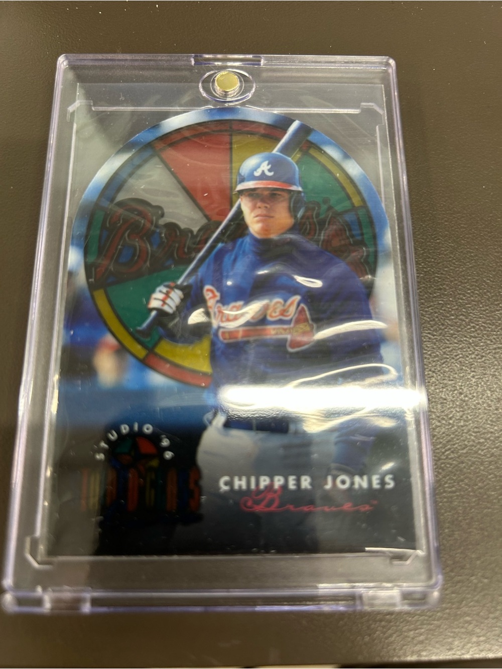 1995 Studio Stained Glass Stars Chipper Jones